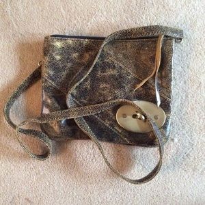 Bryna Nicole crossbody/belt bag. Cracked leather.